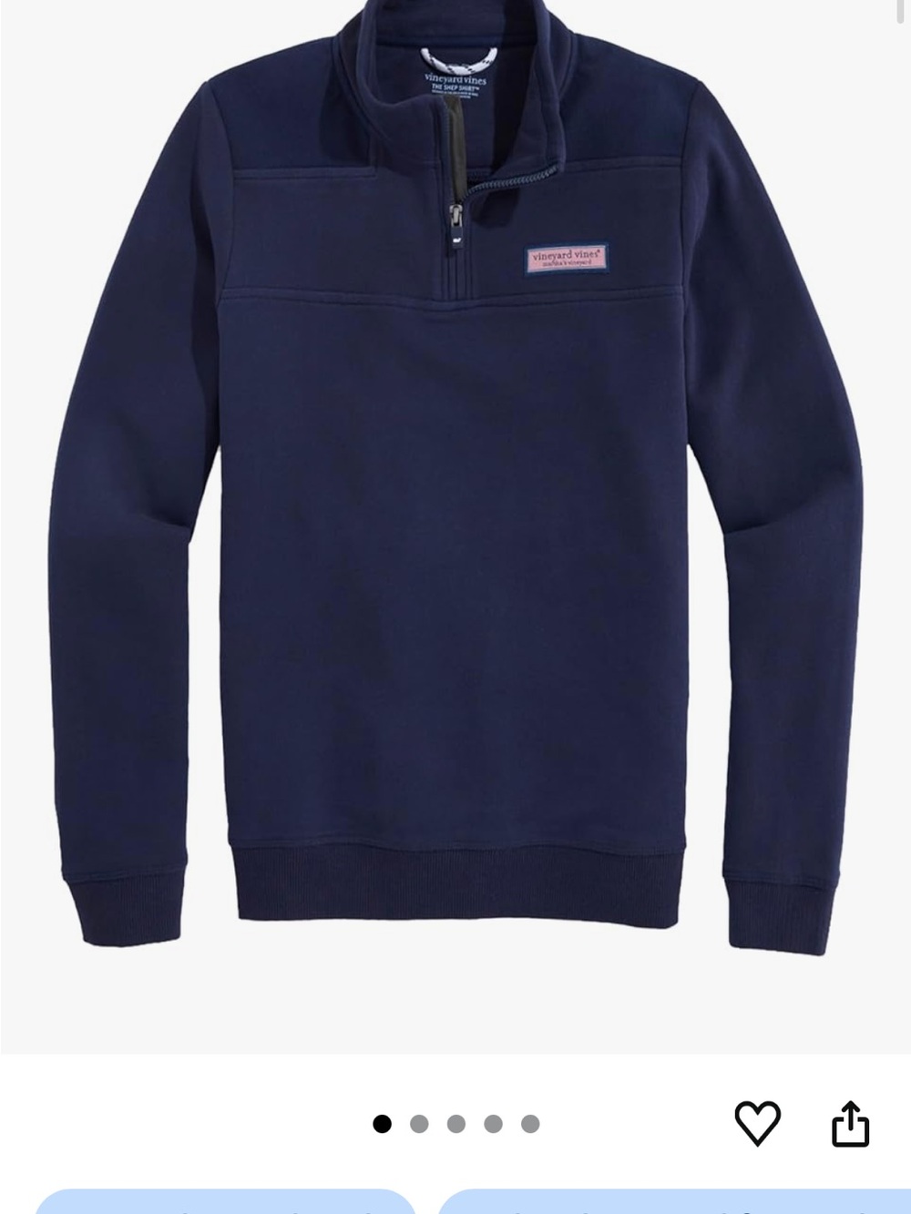 Vineyard Vines Navy Quarter-Zip Pullover